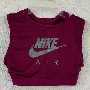 Nike Air Women's Burgundy Crop Top size S
